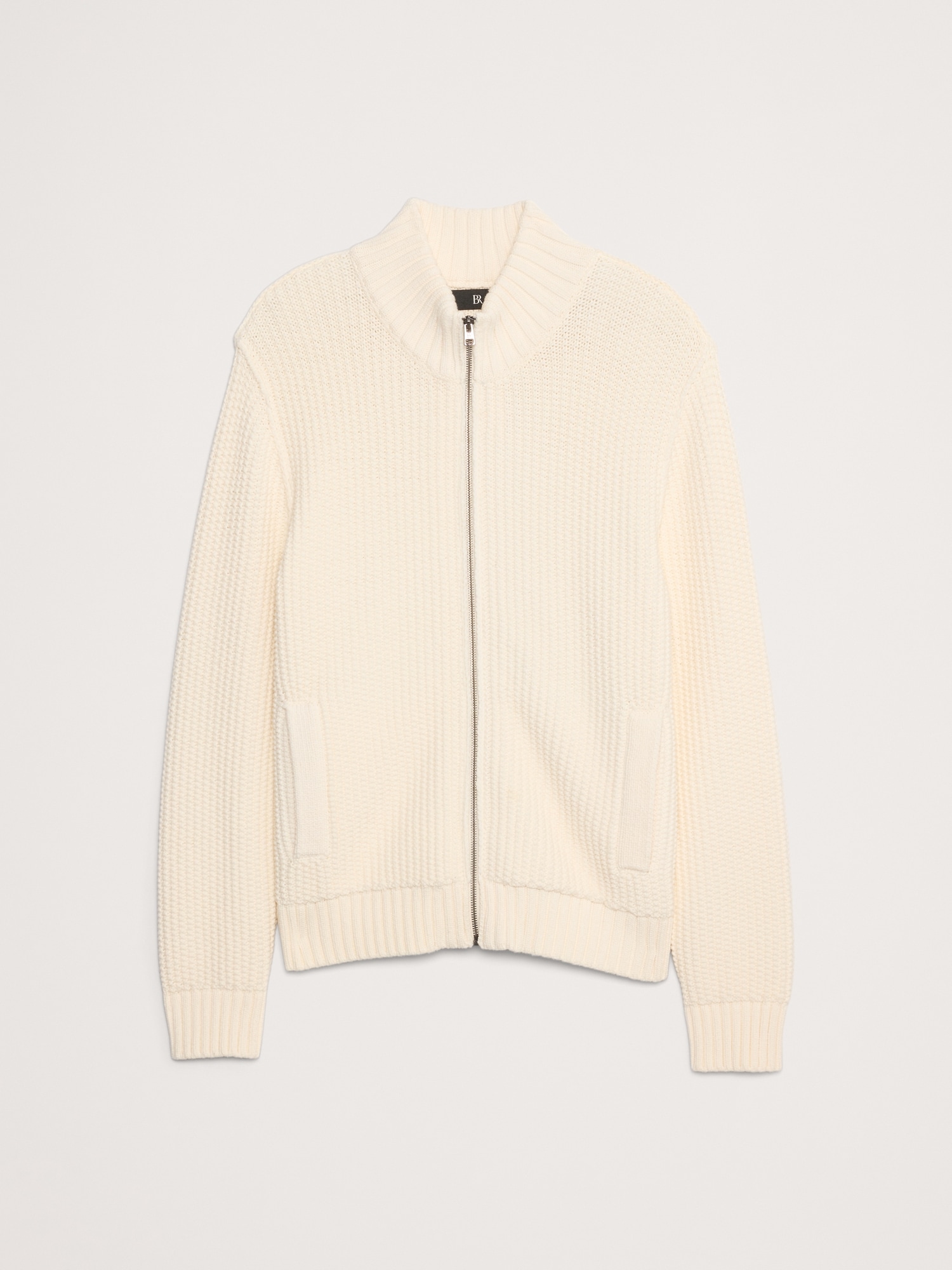 Cotton-Blend Sweater Bomber