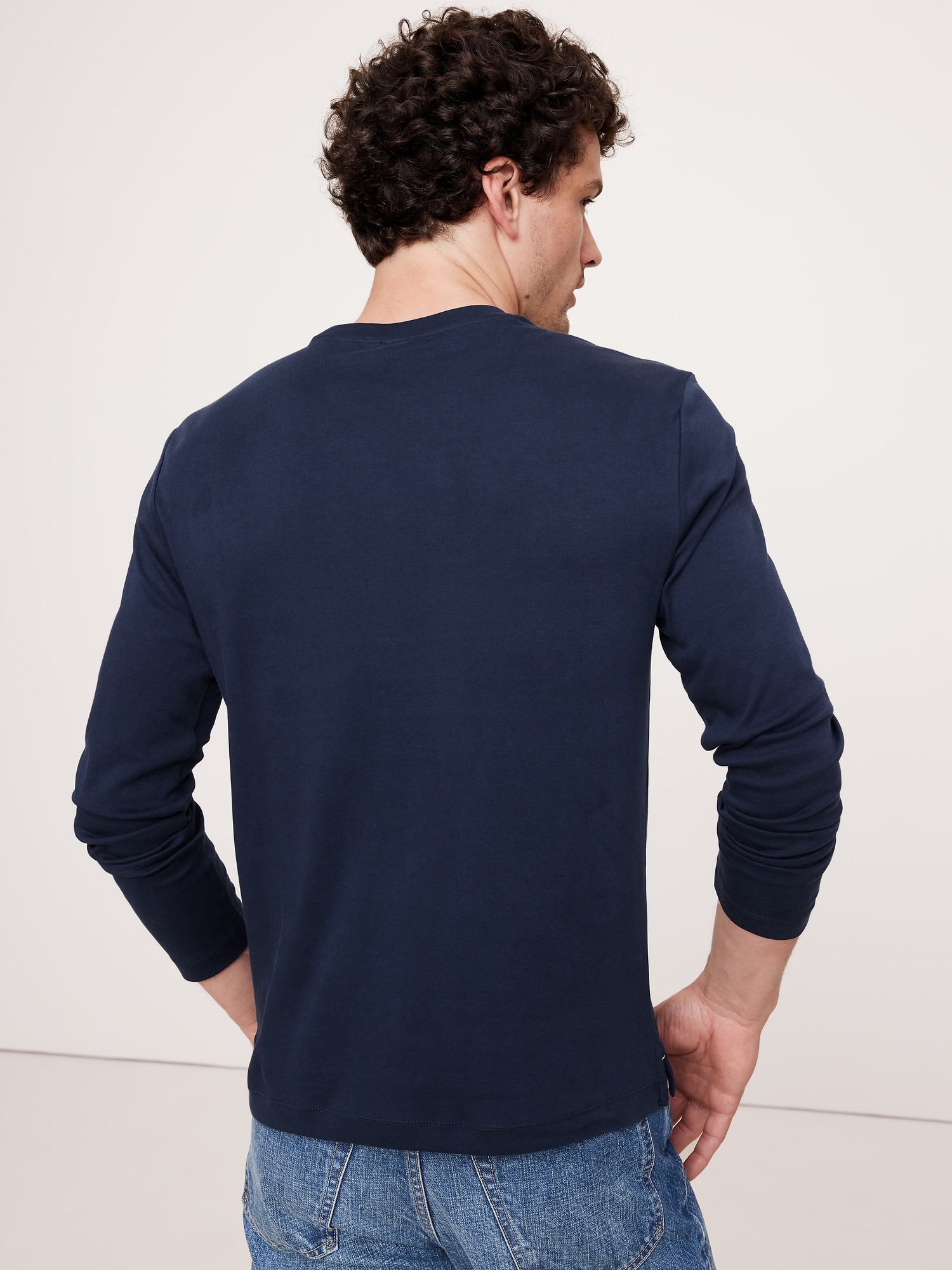 Luxury-Touch Long-Sleeve T-Shirt