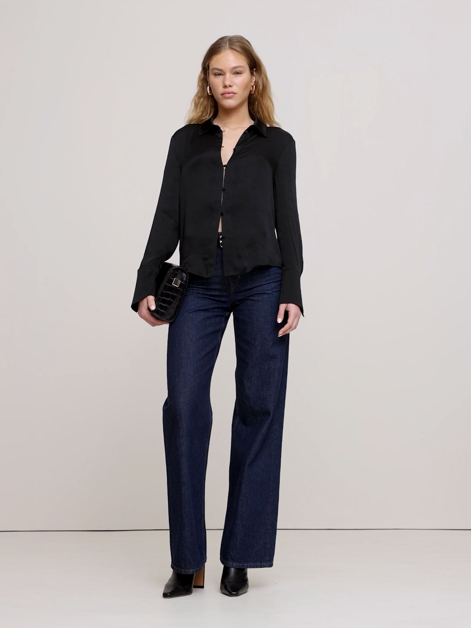Image number 2 showing, Hammered Satin Shirt