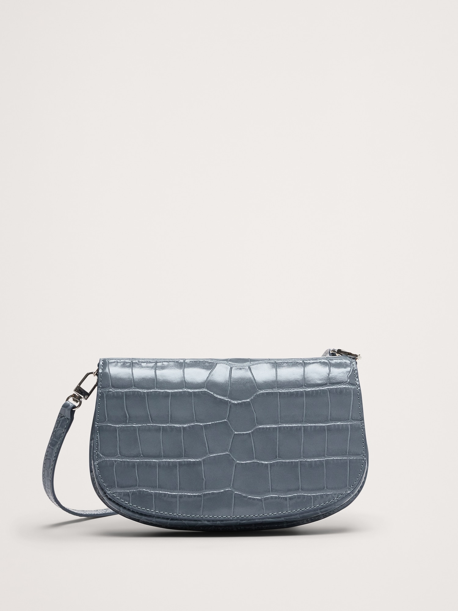 Embossed Leather Crossbody Bag