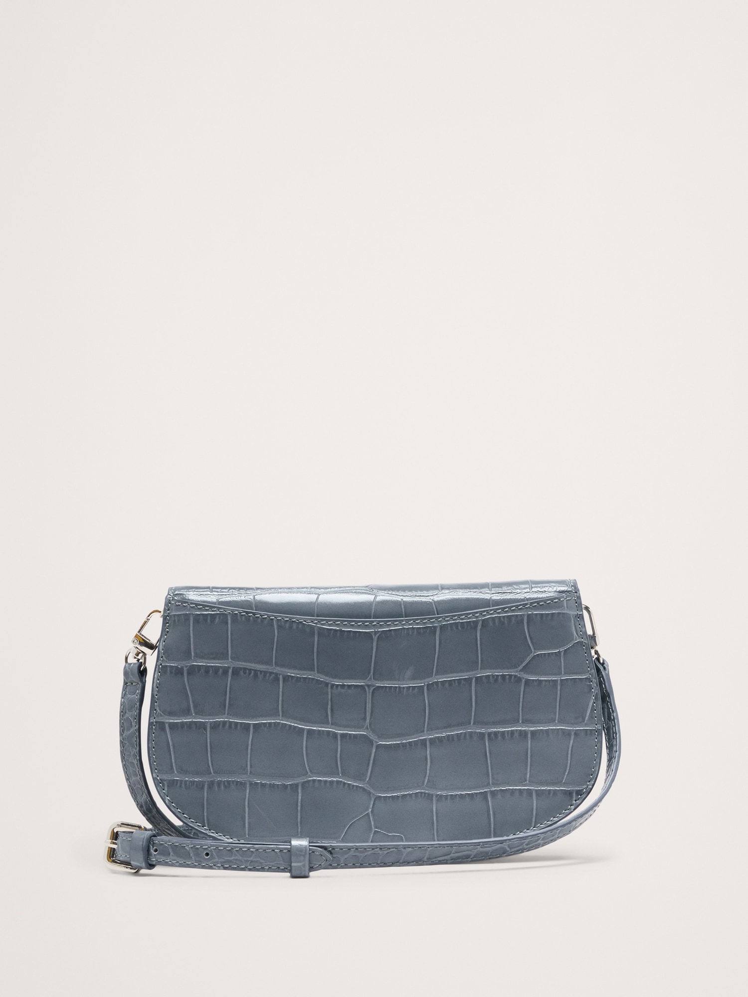 Embossed Leather Crossbody Bag