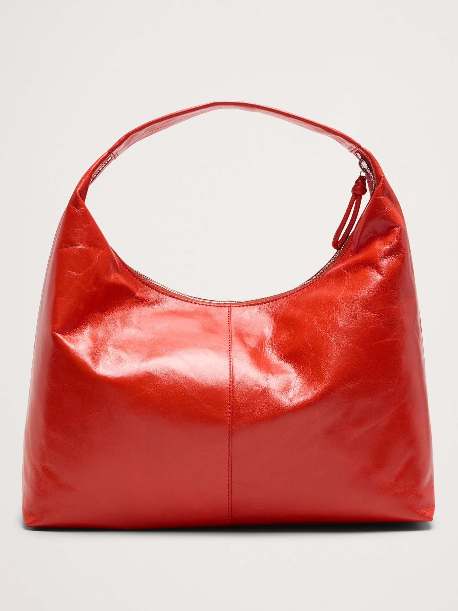 Slouchy Leather Hobo Bag