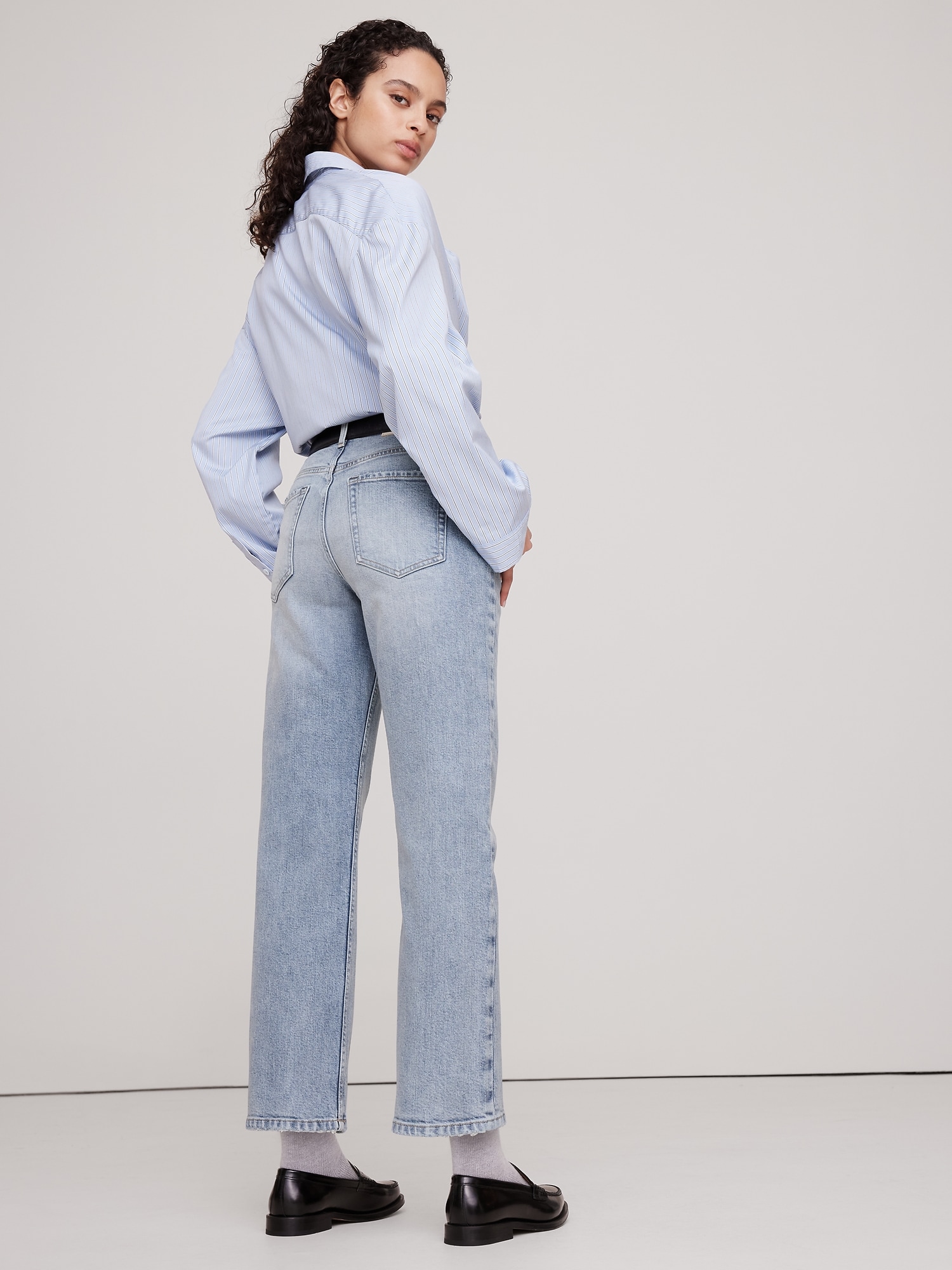 High-Rise Straight Ankle Jean