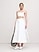 Image number 2 showing, Cotton Sateen Side-Slit Long Midi Skirt