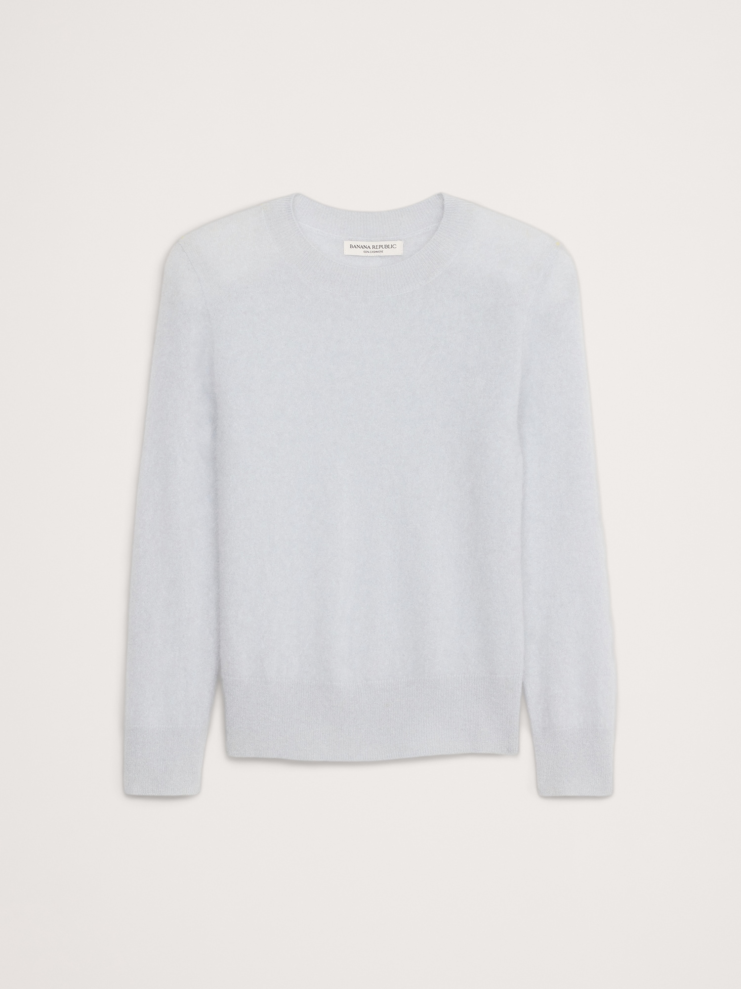 Lightweight Brushed Cashmere Crew-Neck Sweater