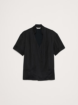 【TODAYFUL】　Satin Short Shirts BLACK Satin Short Shirts(FREE BLACK): TODAYFUL: WOMENS｜ STUDIOUS
