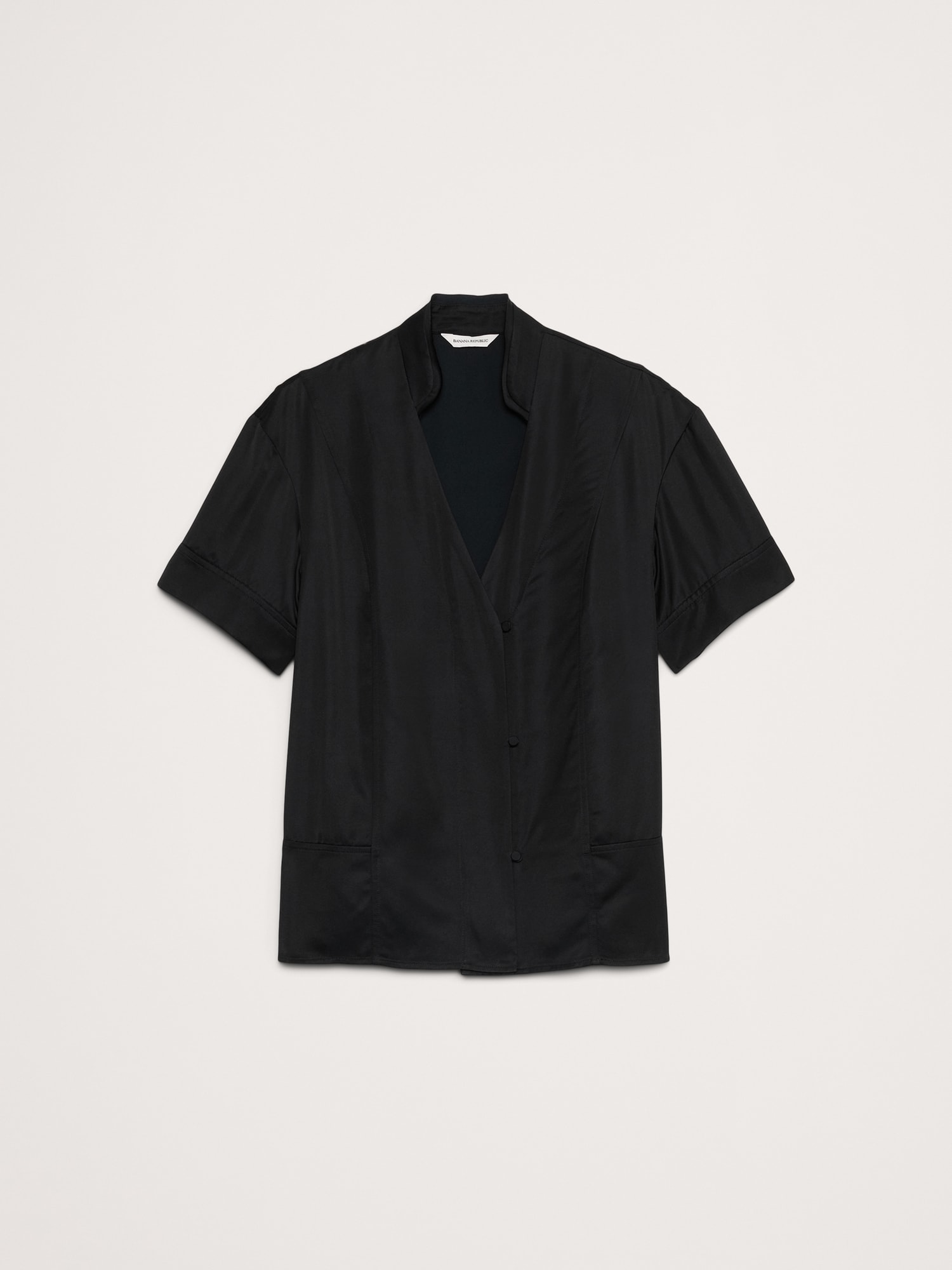 Satin Short-Sleeve Shirt