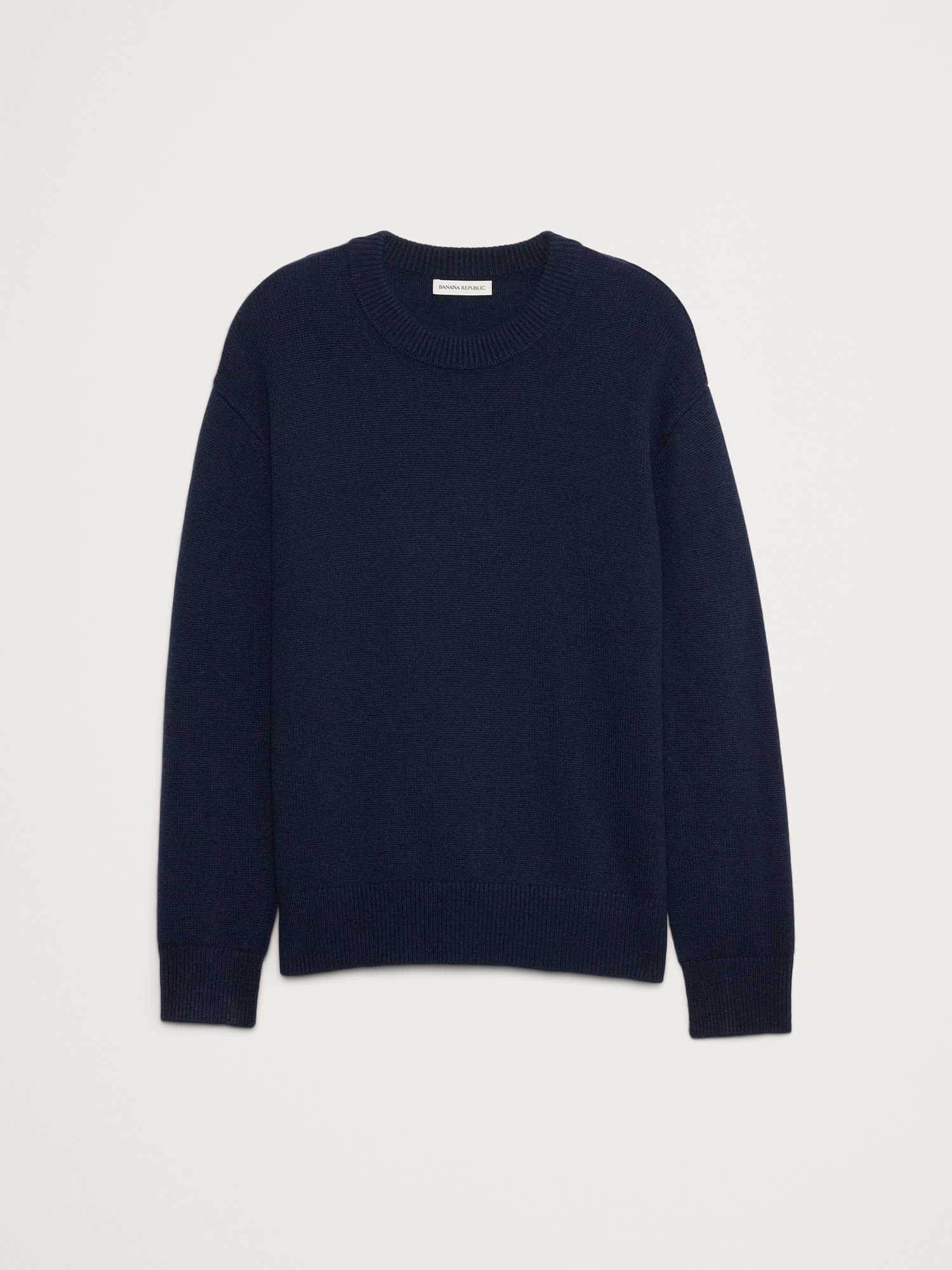 Cashmere-Linen Crew-Neck Sweater