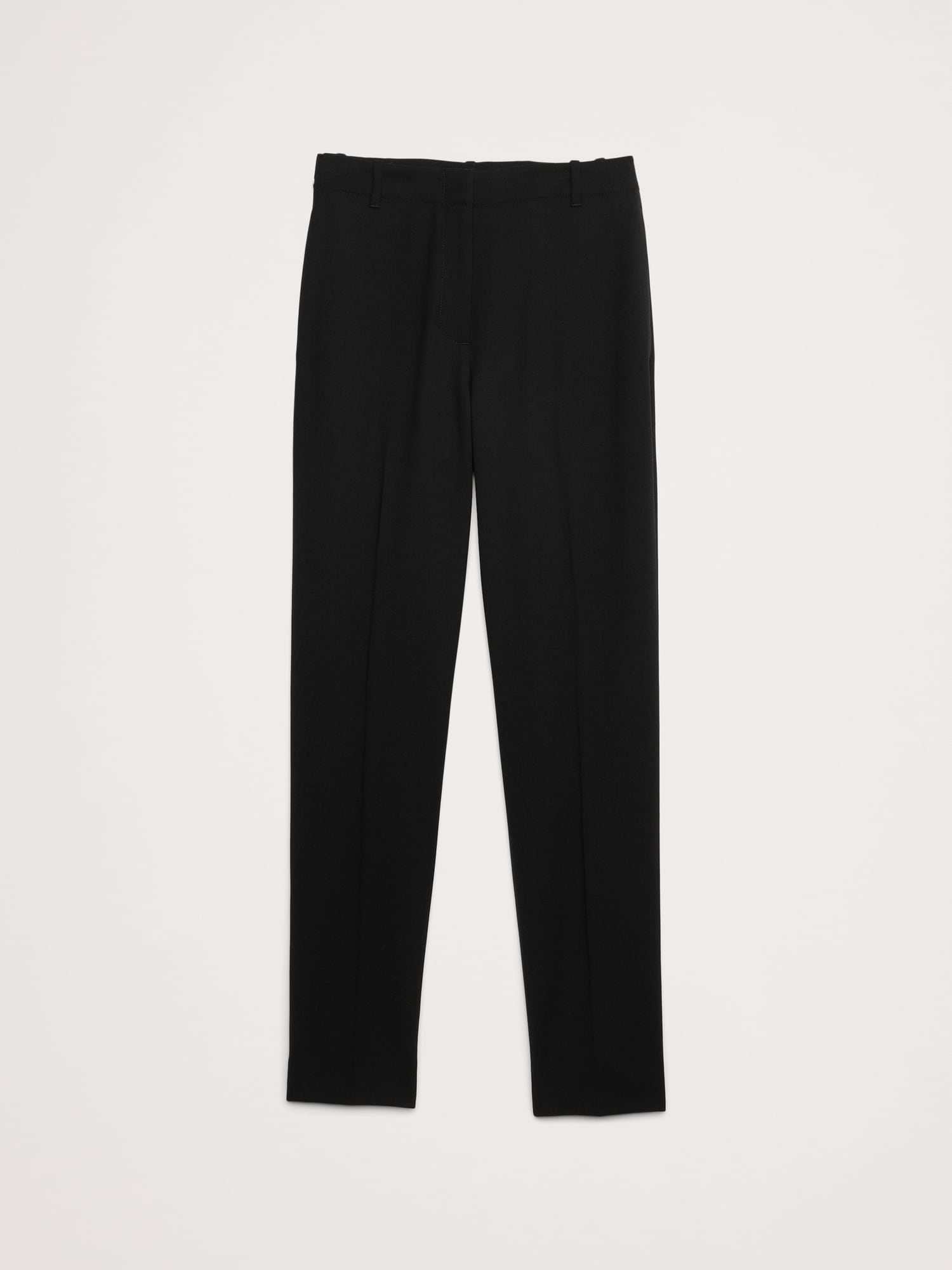 High-Rise Slim Italian Wool Ankle Pant