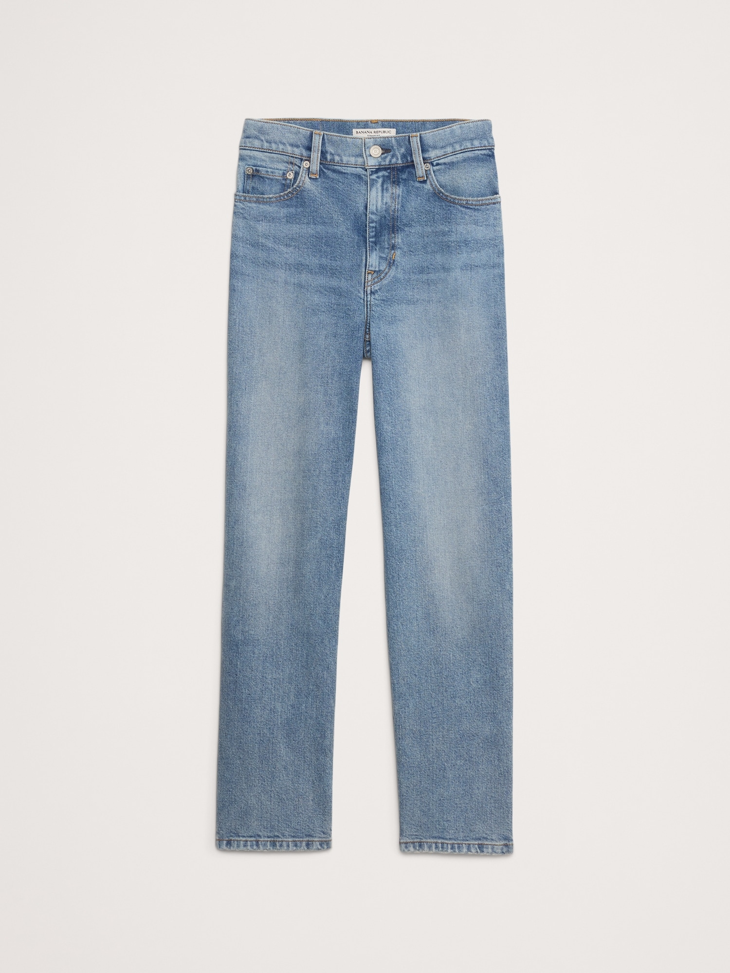 High-Rise Straight Ankle Jean