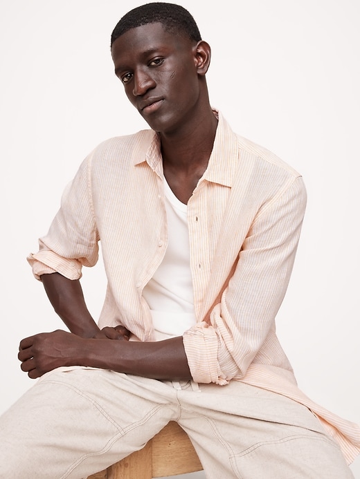 Standard-Fit Linen Shirt | Banana Republic