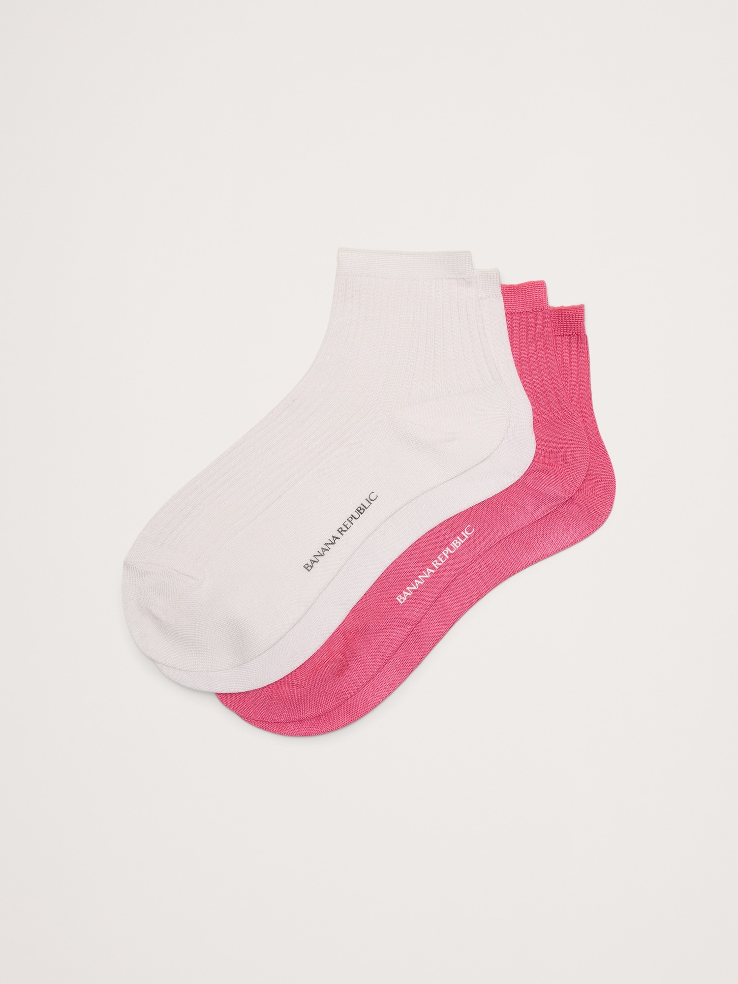 Silk-Blend Ankle Sock 2-Pack