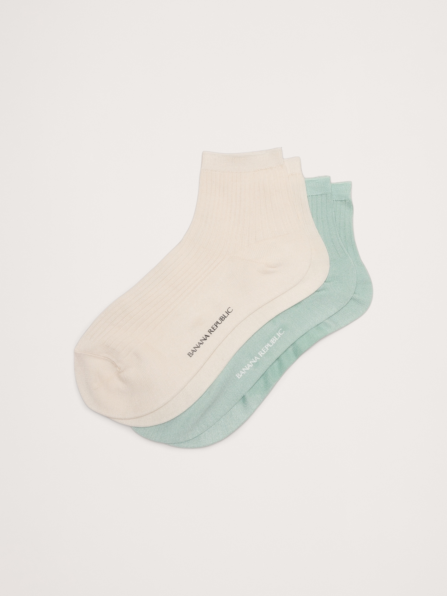 Silk-Blend Ankle Sock 2-Pack