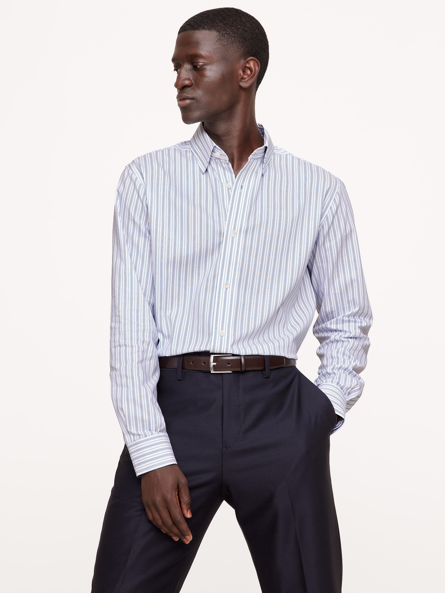 Standard-Fit Wrinkle-Resistant Dress Shirt