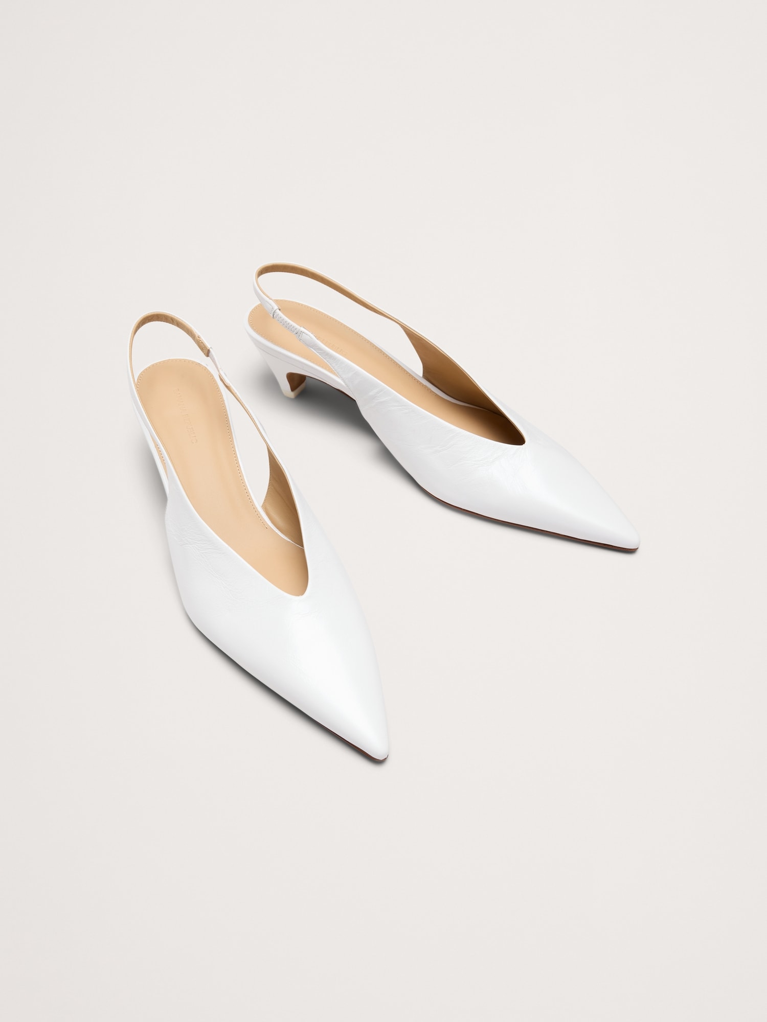 Italian Leather Slingback Pump