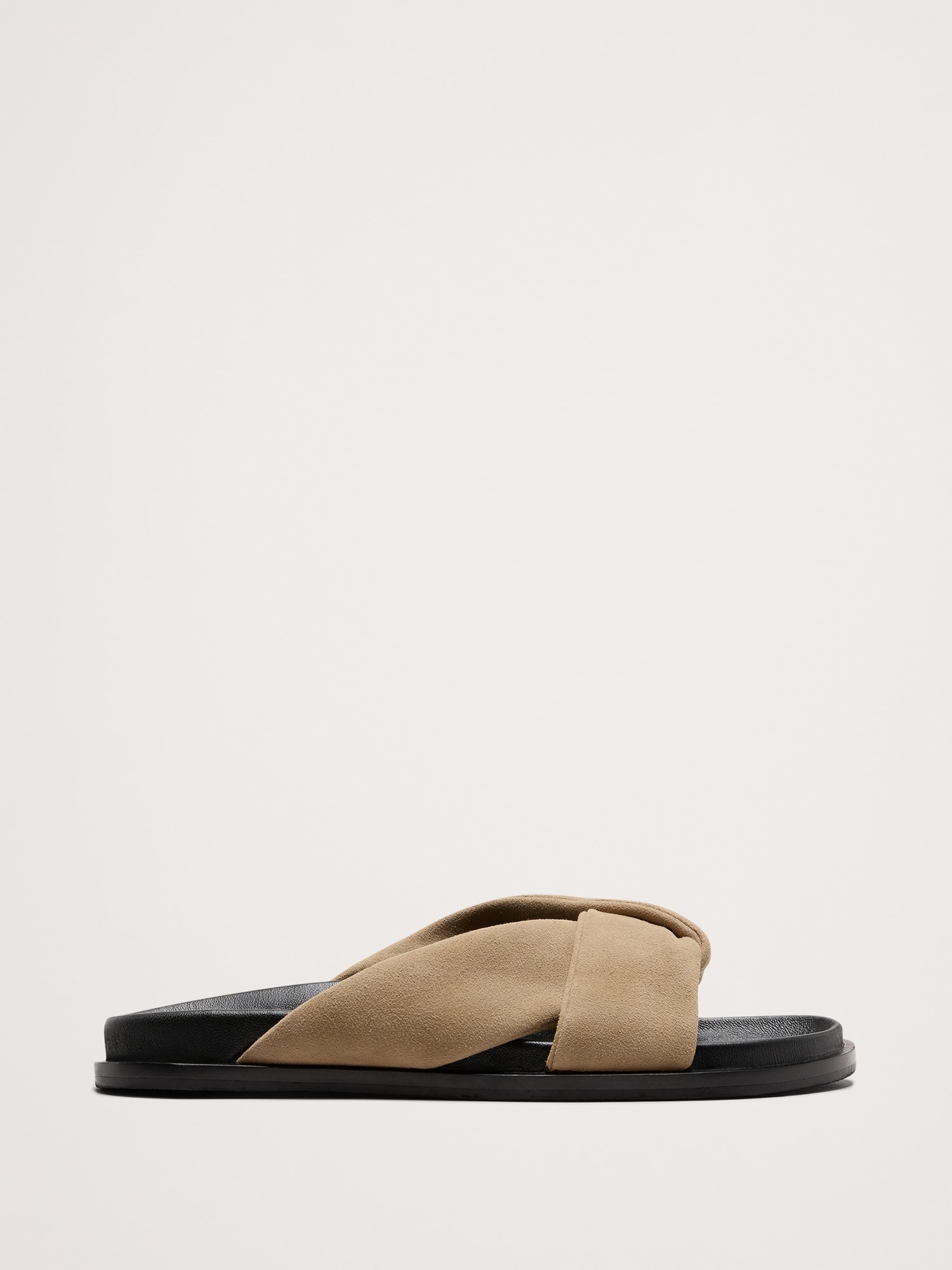 Leather Knot Slide Sandal