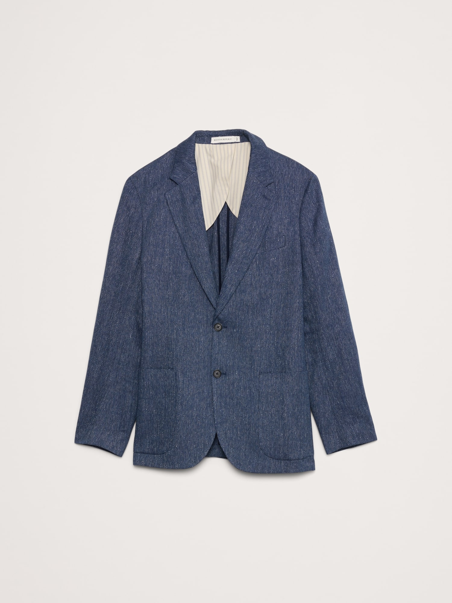 Linen-Cotton Herringbone Sport Coat