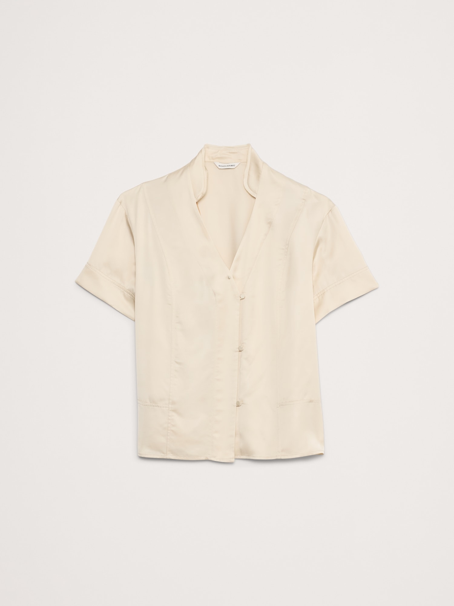 Satin Short-Sleeve Shirt