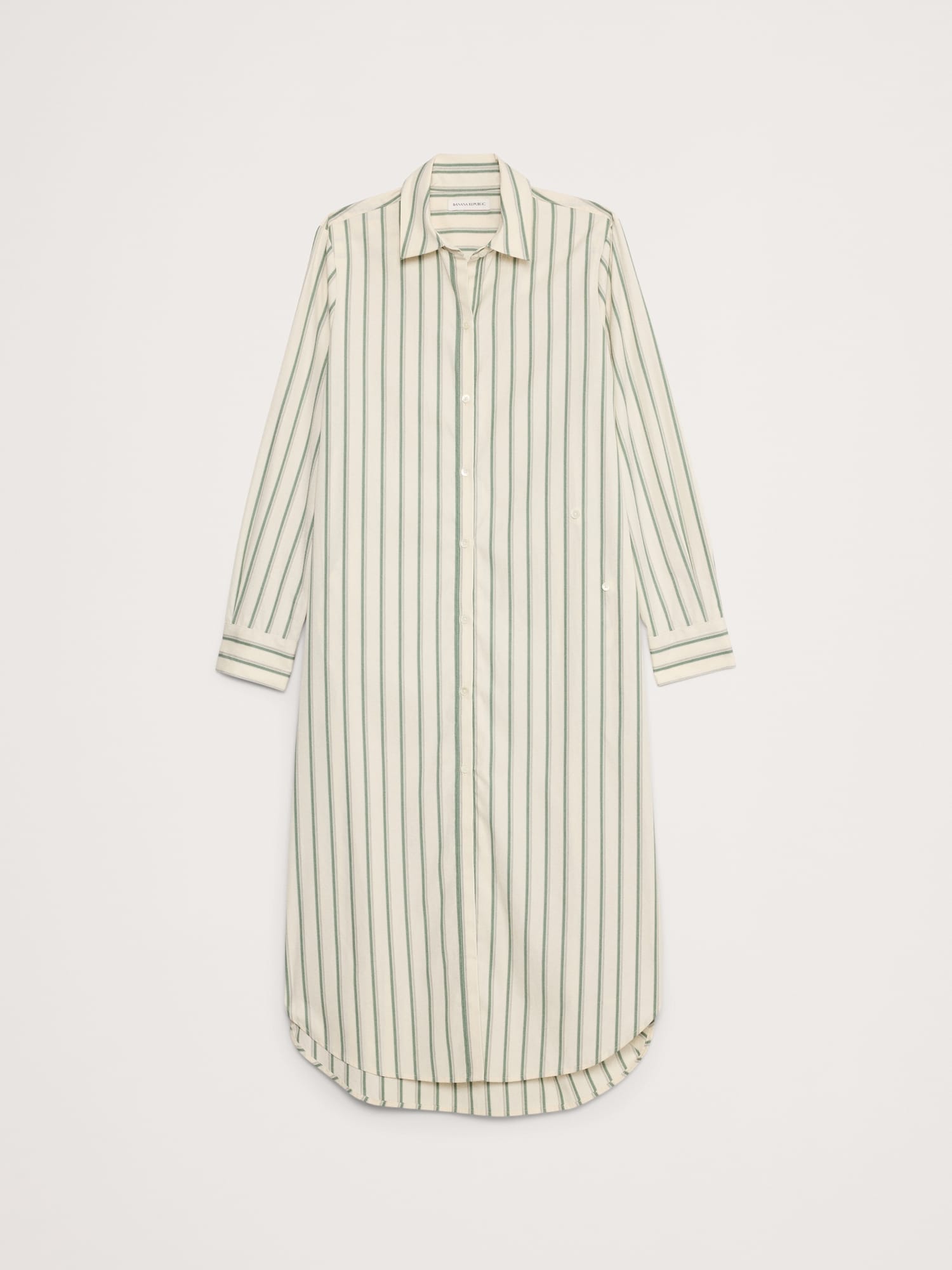 Poplin Asymmetrical Shirt Dress