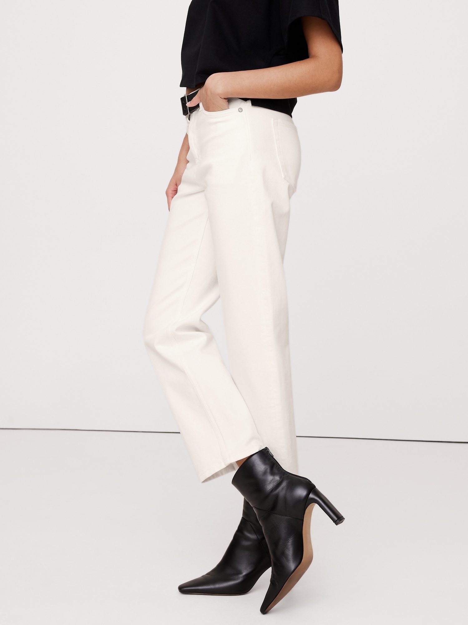 High-Rise Straight Ankle Jean