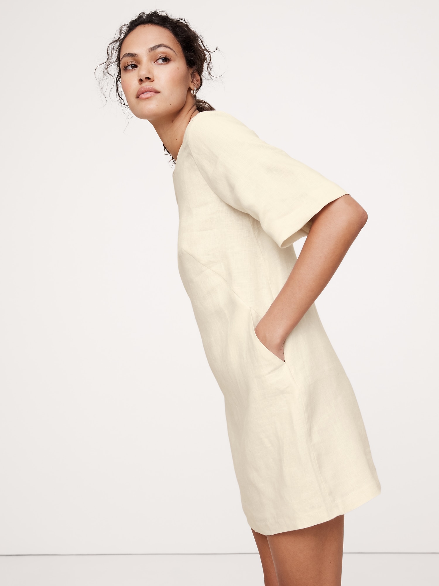 Linen Shift Dress