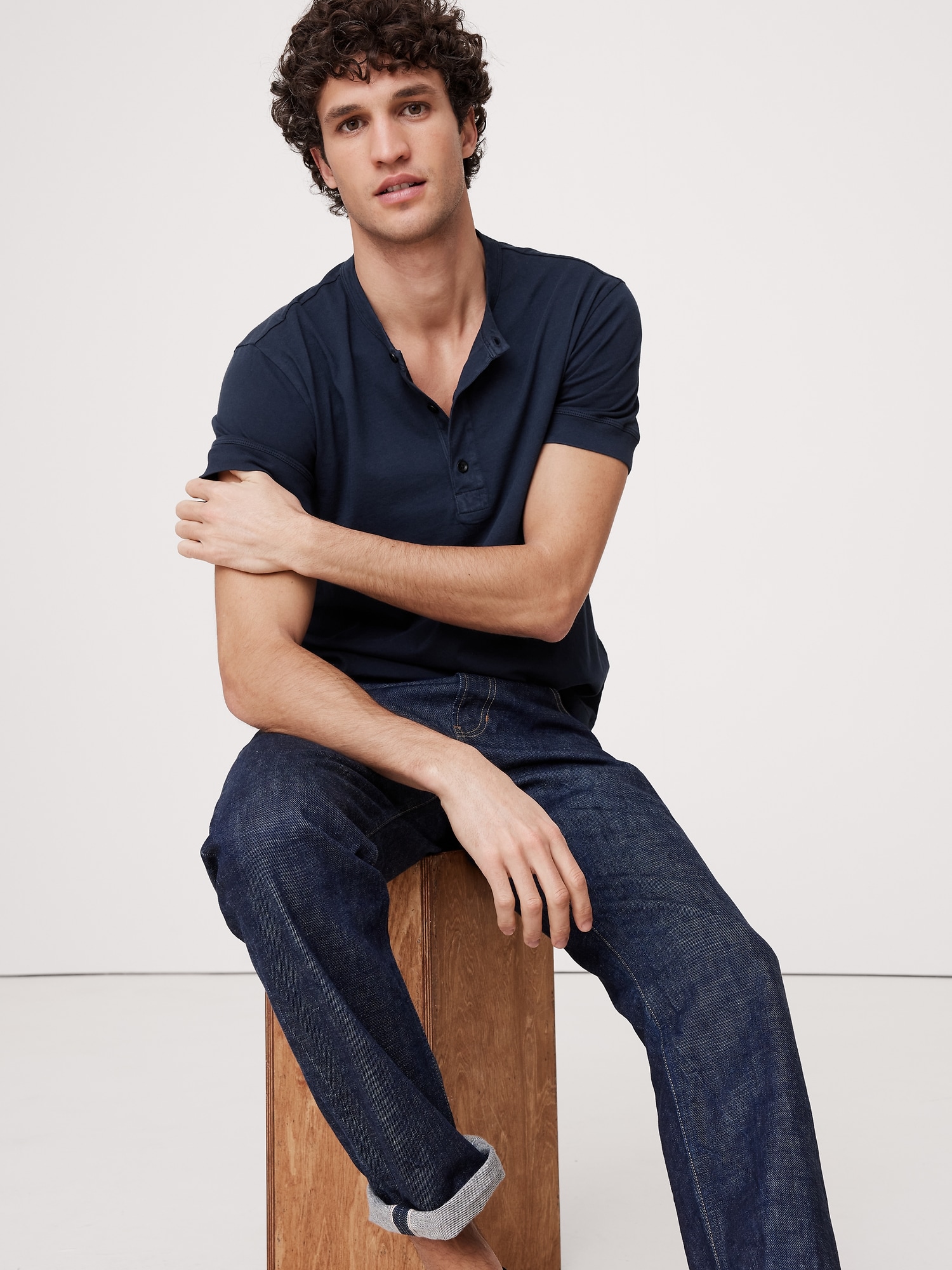 Soft Wash Henley T-Shirt