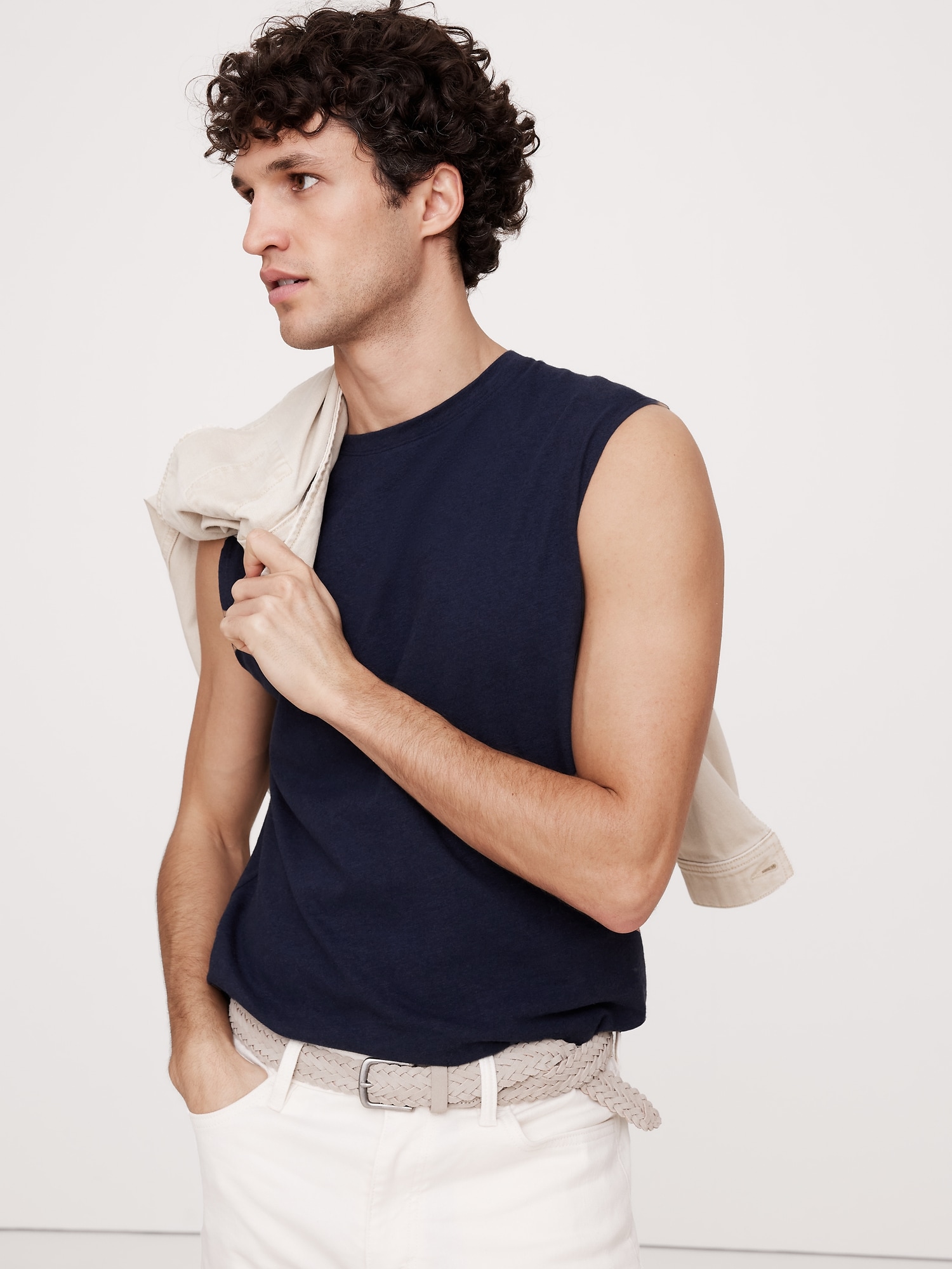 Linen-Cotton Tank