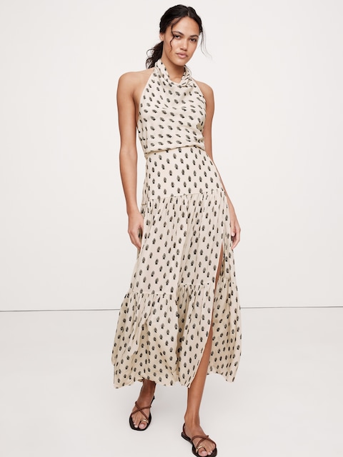 ROBE BAIN DE SOLEIL LONGUE EN CRÊPE DE SOIE