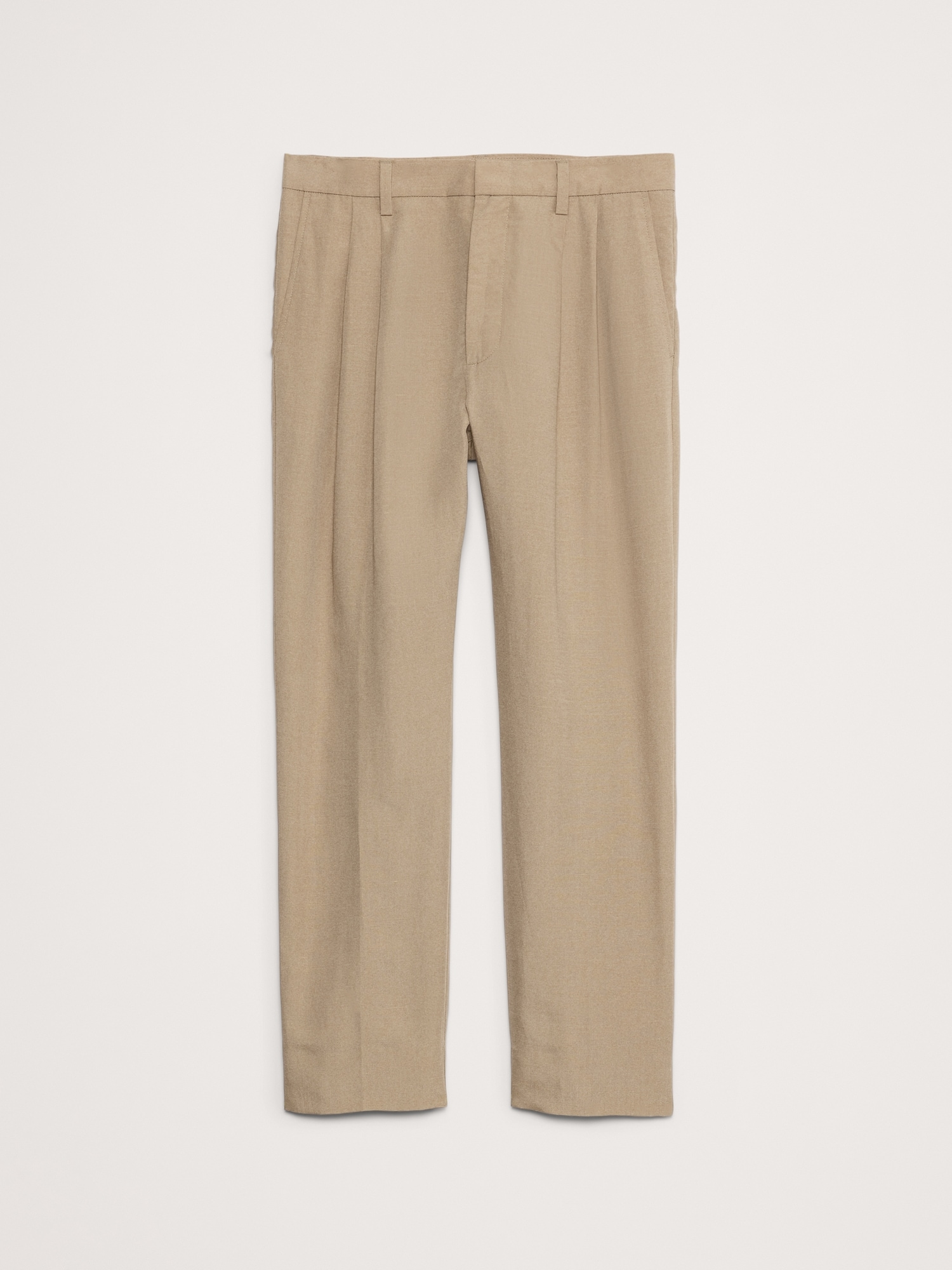 TENCEL™-Linen Pleated Cropped Pant