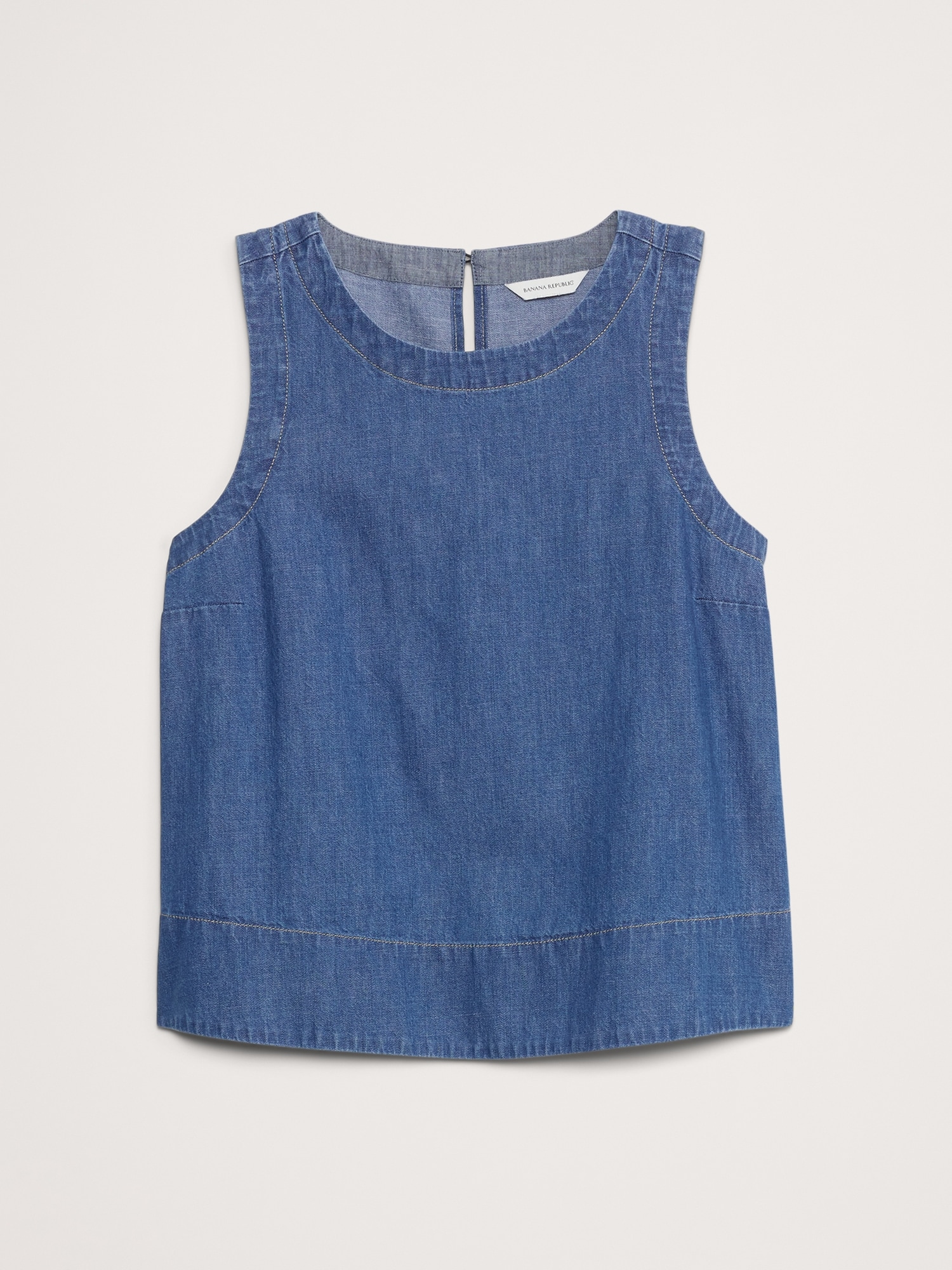 Denim Trapeze Tank