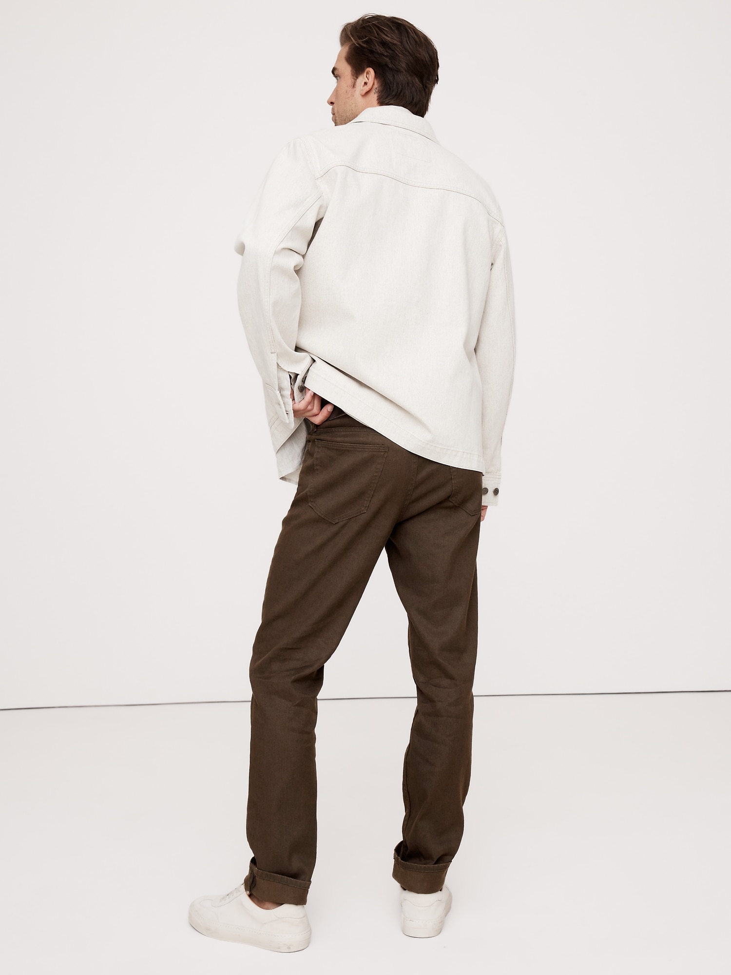 Slim Linen-Cotton Traveler Pant