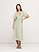 Image number 2 showing, Viscose-Linen Ruched Long Midi Dress