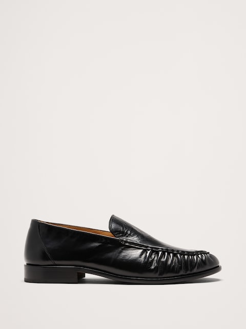 FLÂNEURS EN CUIR À BOUT MOCASSIN