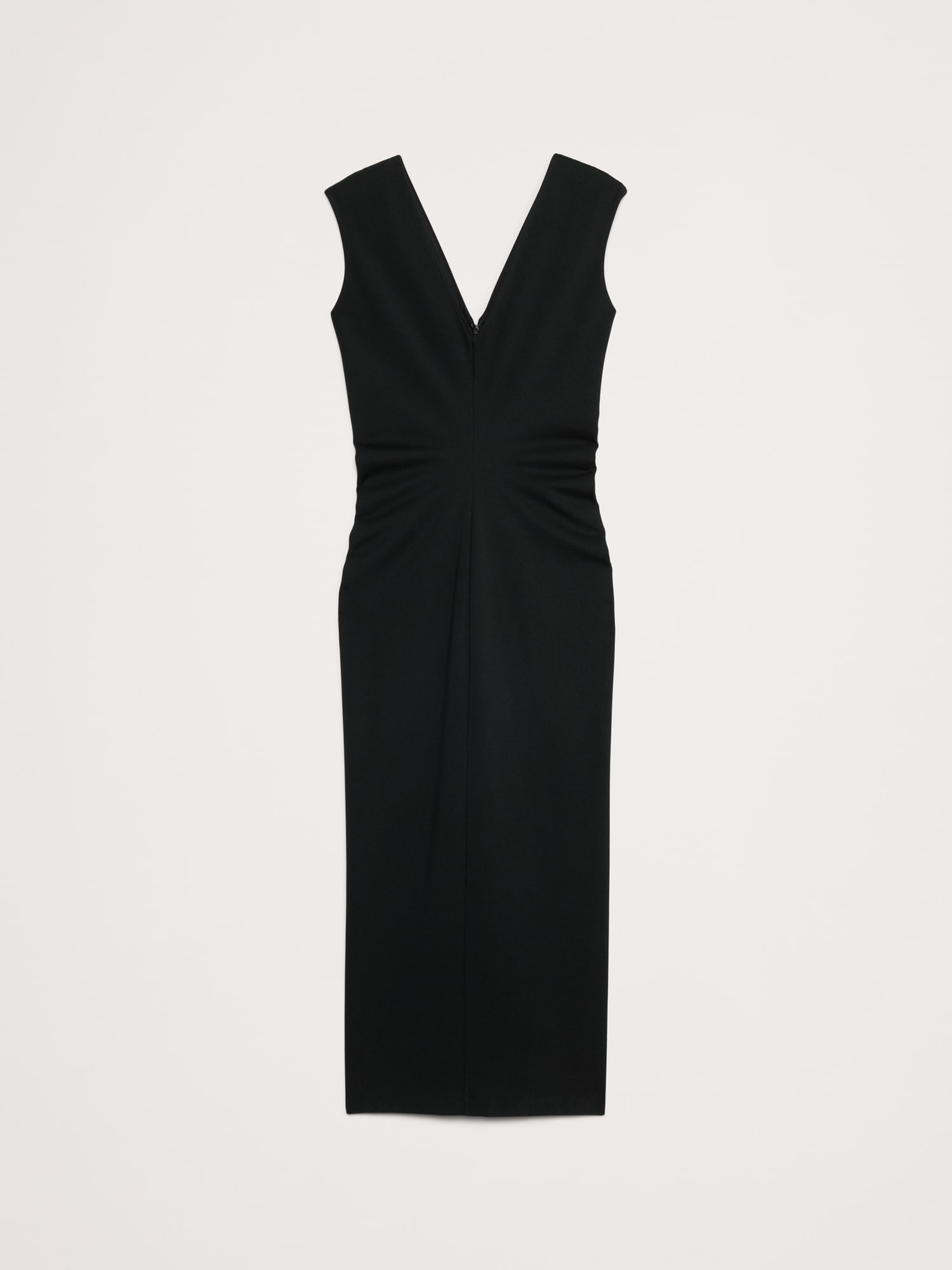 Lightweight Ponte Bias-Cut Maxi Dress