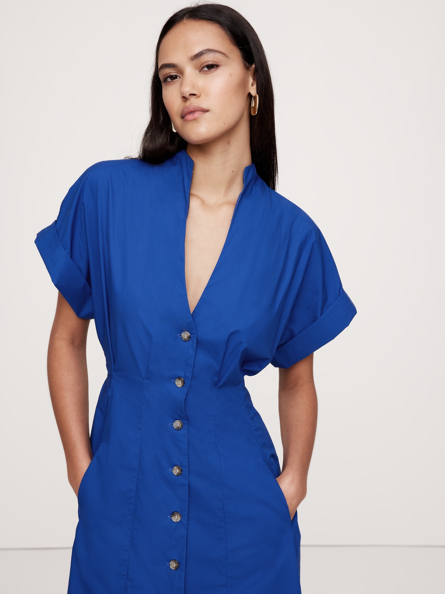 Poplin Shirt Dress