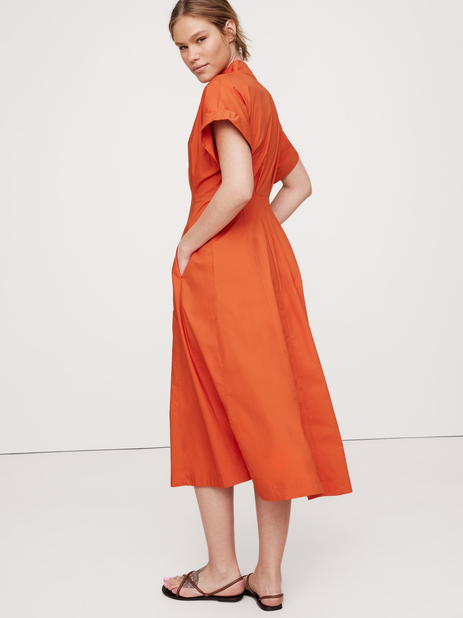 Poplin Shirt Dress