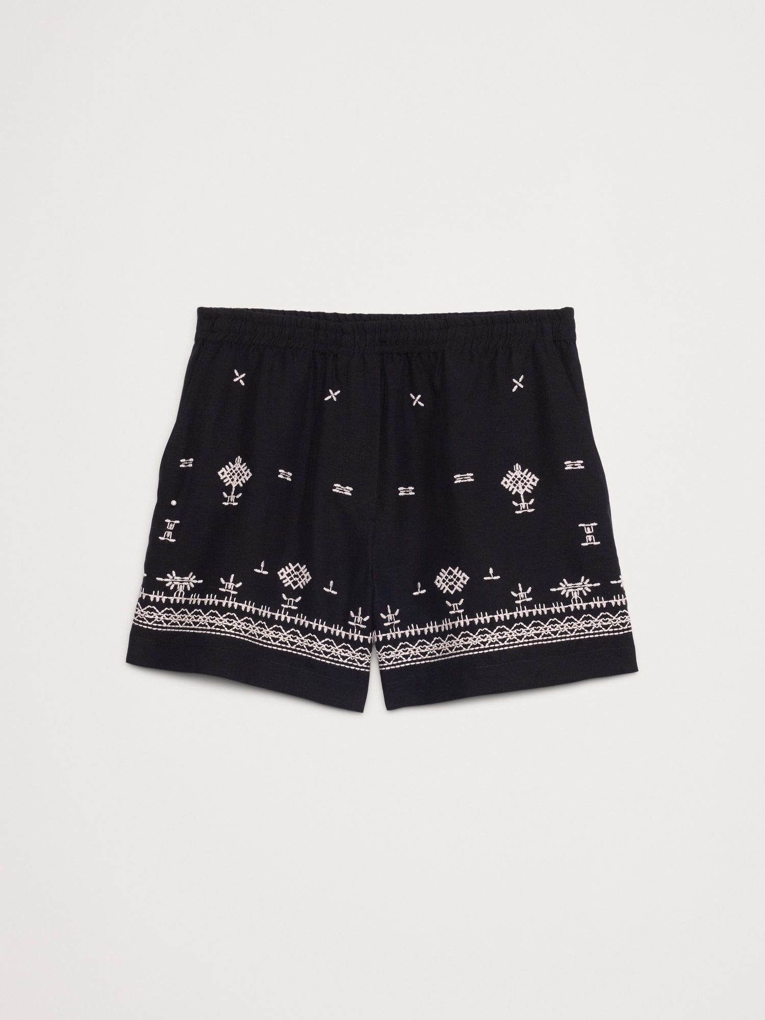 Embroidered TENCEL™-Linen Boxer Short