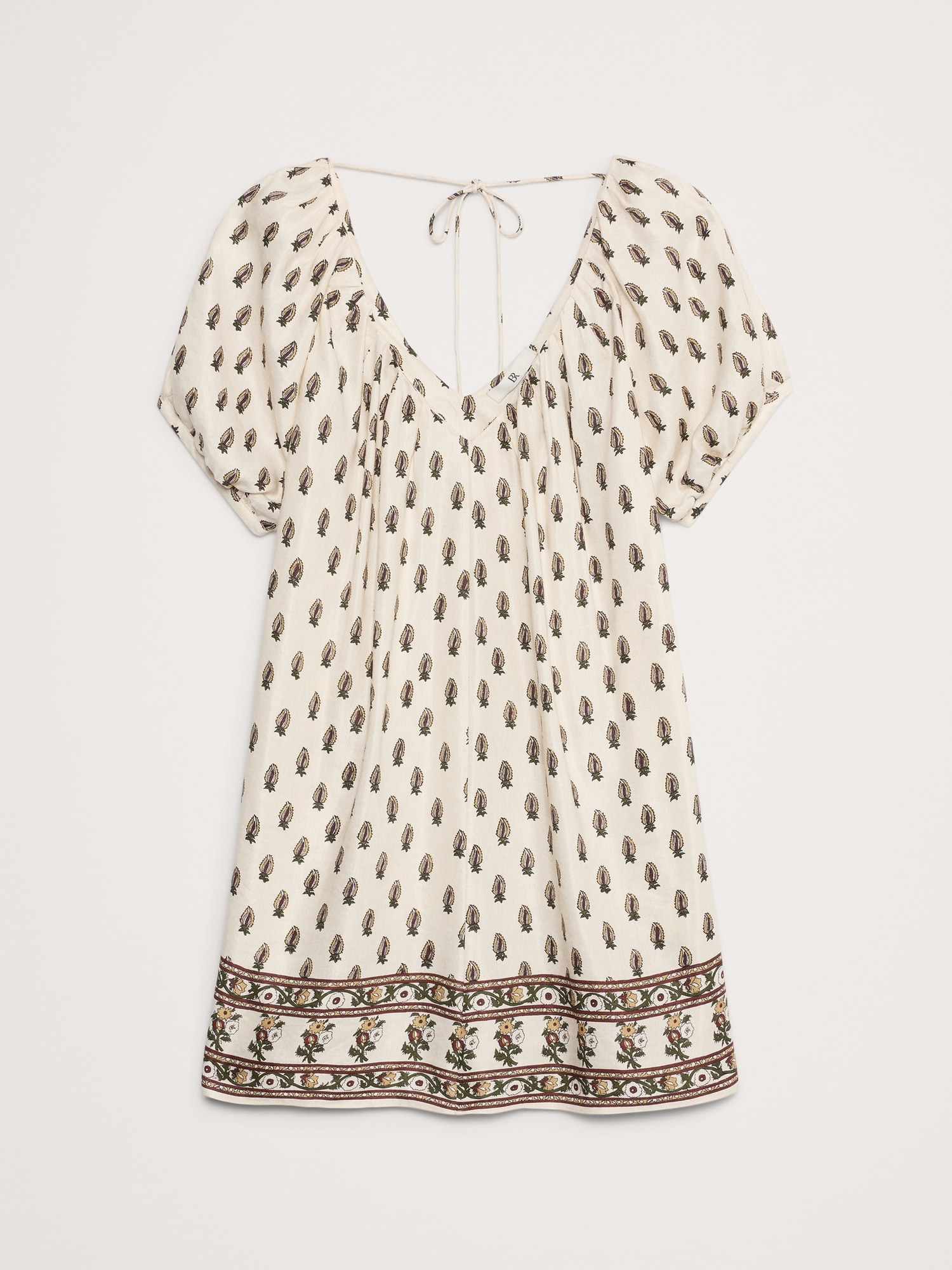 Viscose-Linen Mini Dress