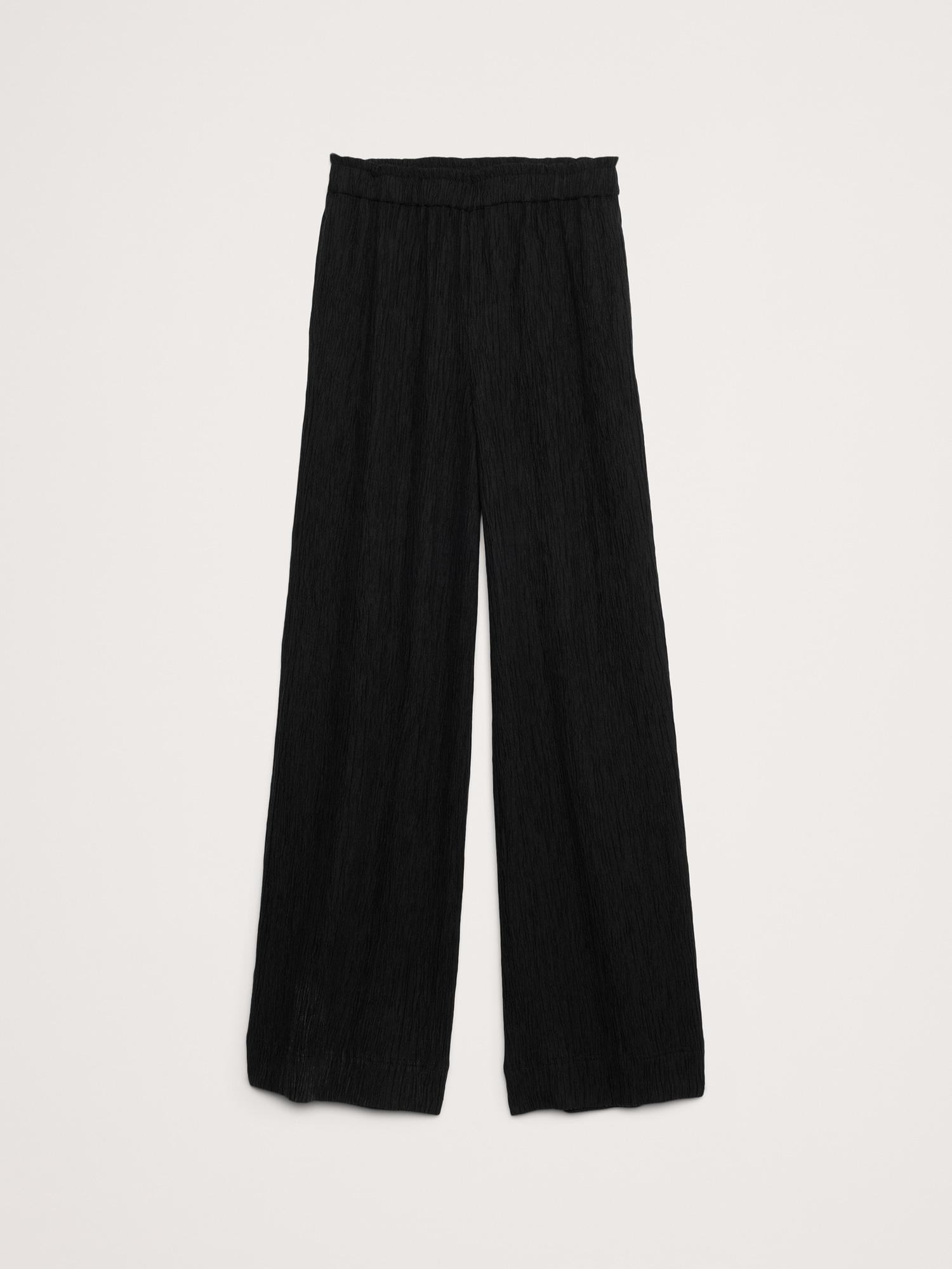 Crinkle Crepe Pull-On Pant