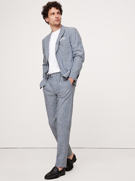 Cotton-Linen Suit Jacket Banana Republic