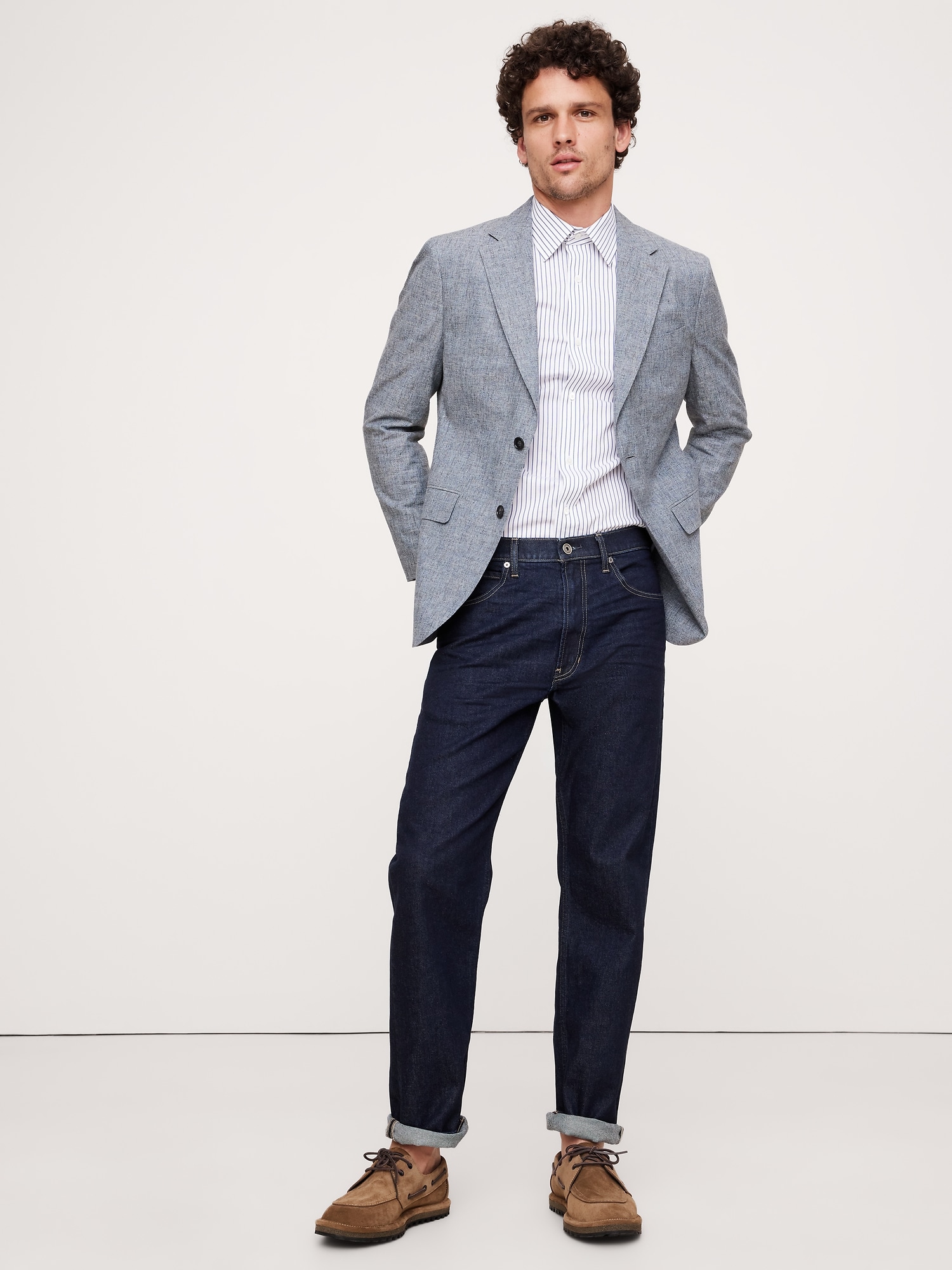 Cotton-Linen Suit Jacket