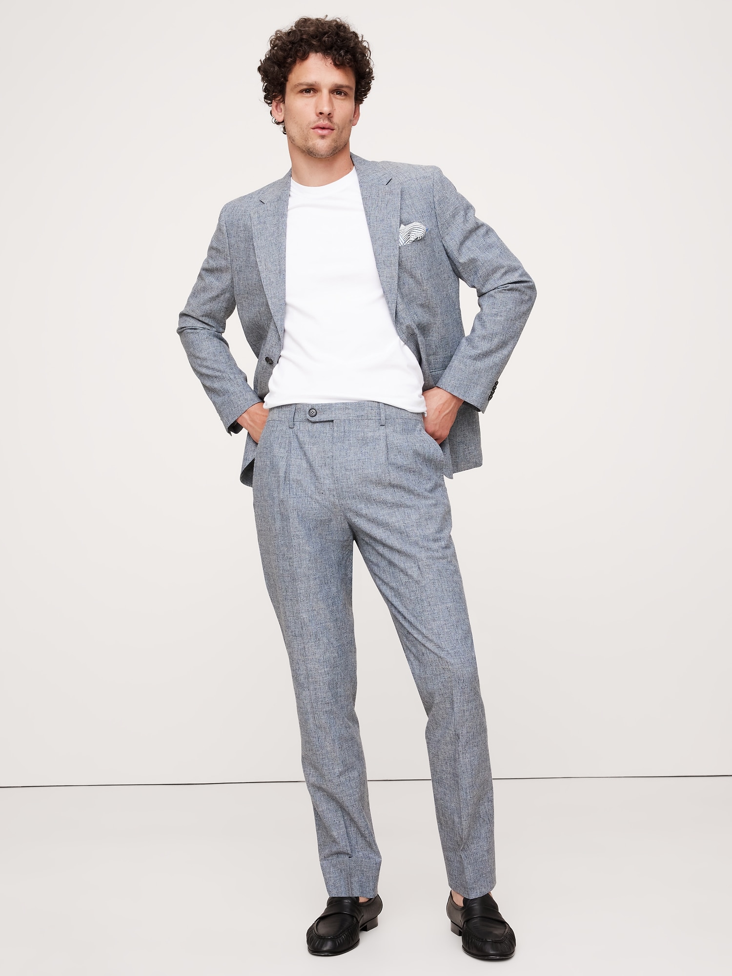 Cotton-Linen Suit Pant