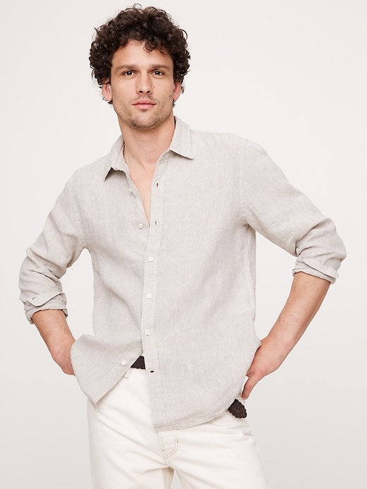 Standard-Fit Linen Shirt | Banana Republic