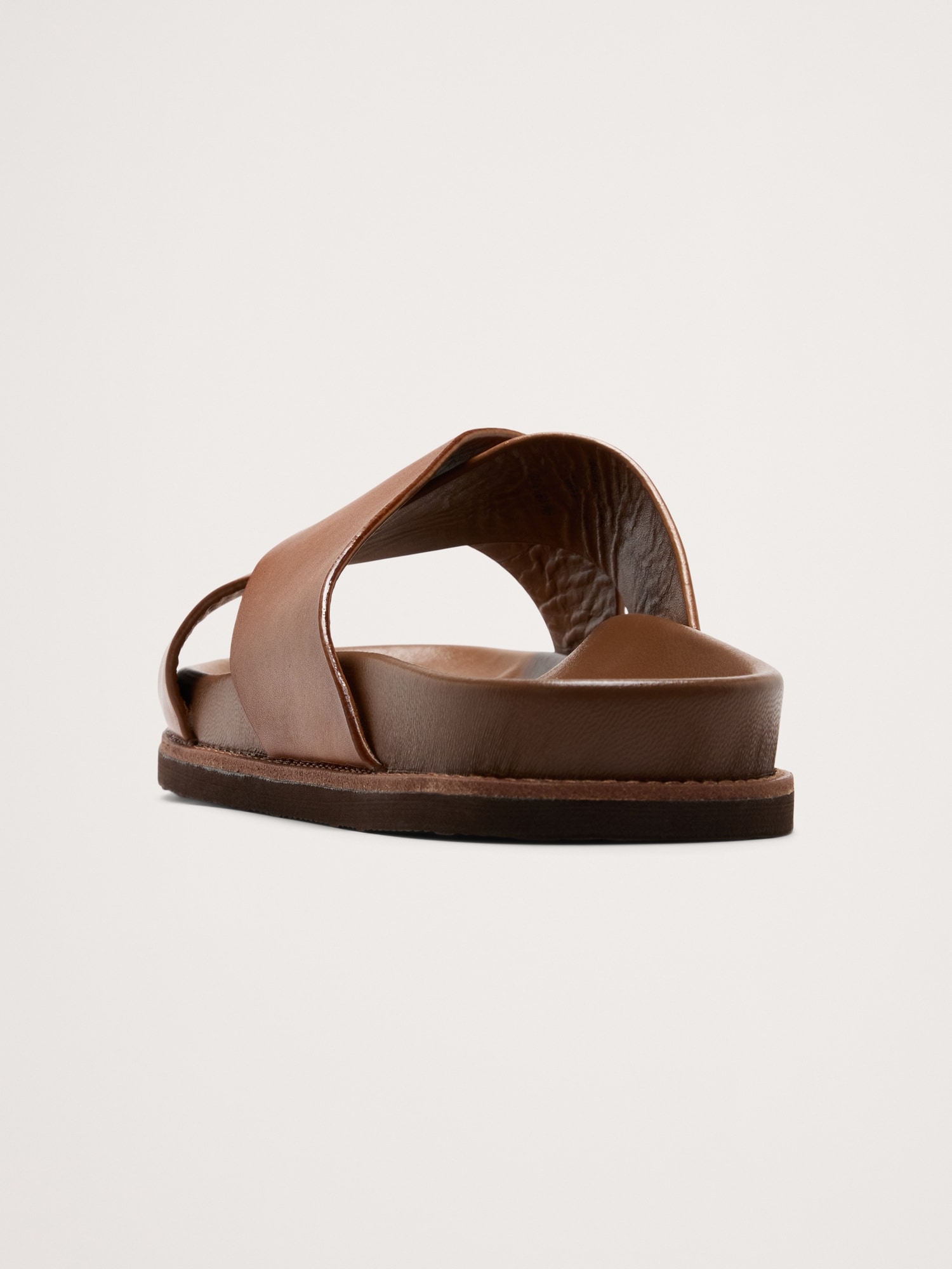 Leather Slide Sandals