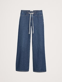 【BAON】Waft Washing String Wide Denim Pants BAON】Waft Washing String Wide Denim Pants (BAON/デニム