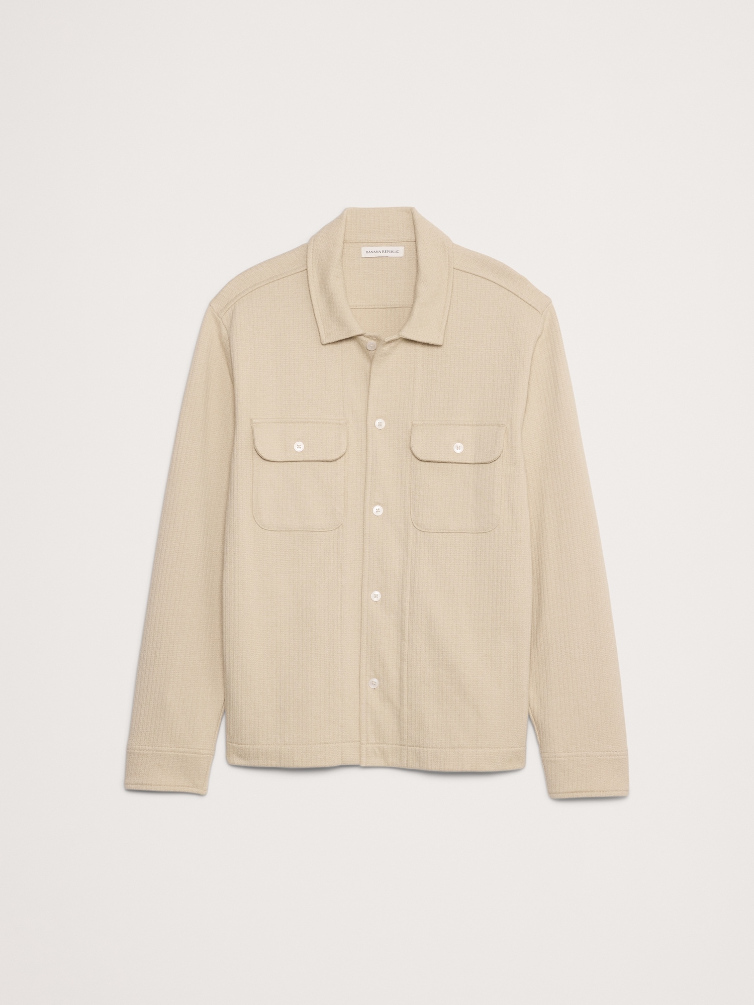 French Terry Shirt Jacket