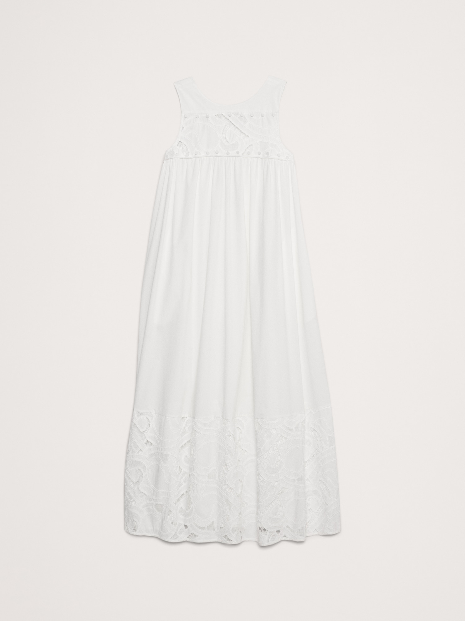 Embroidered Cotton Poplin Maxi Dress