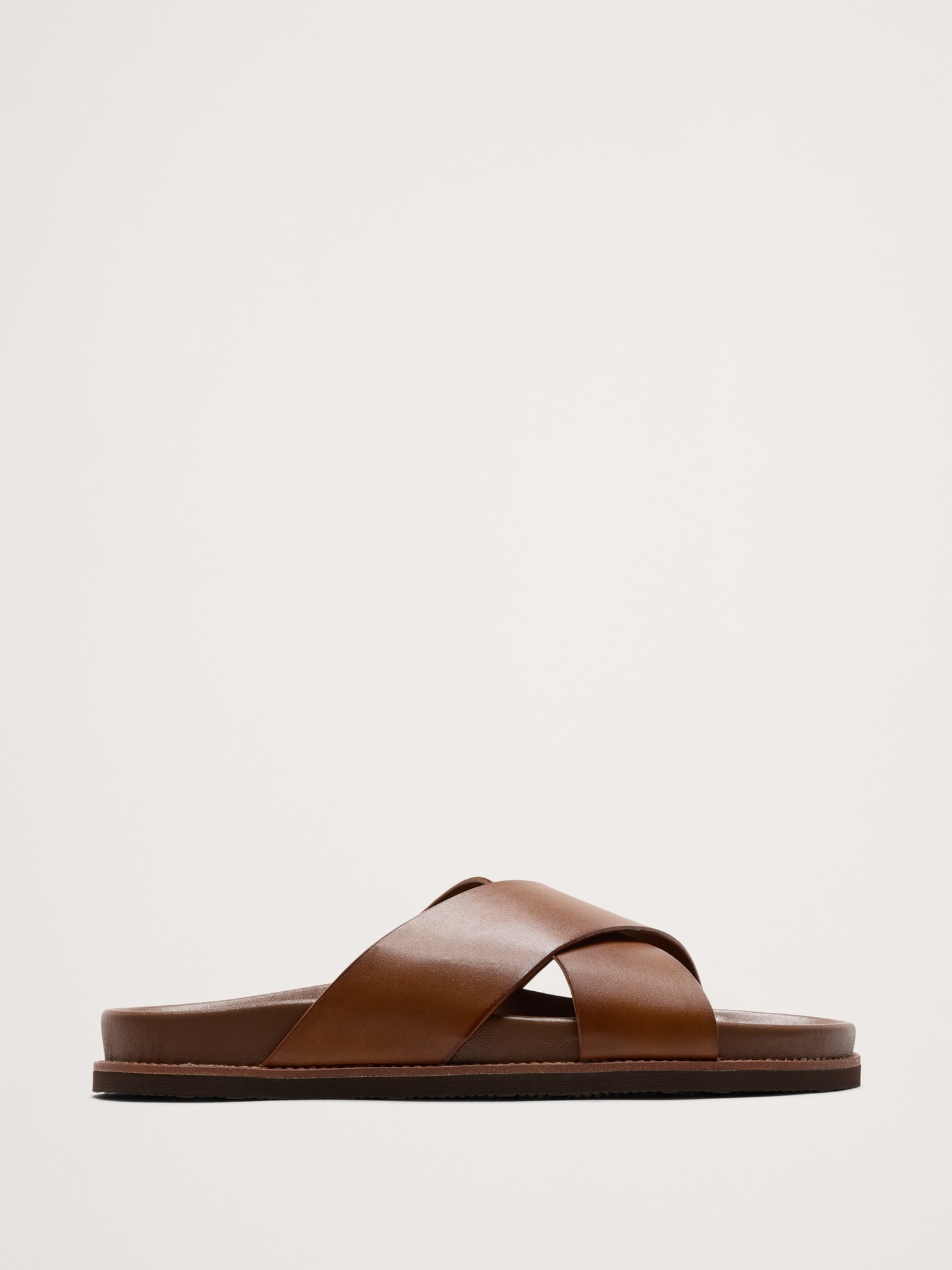 Leather Slide Sandals