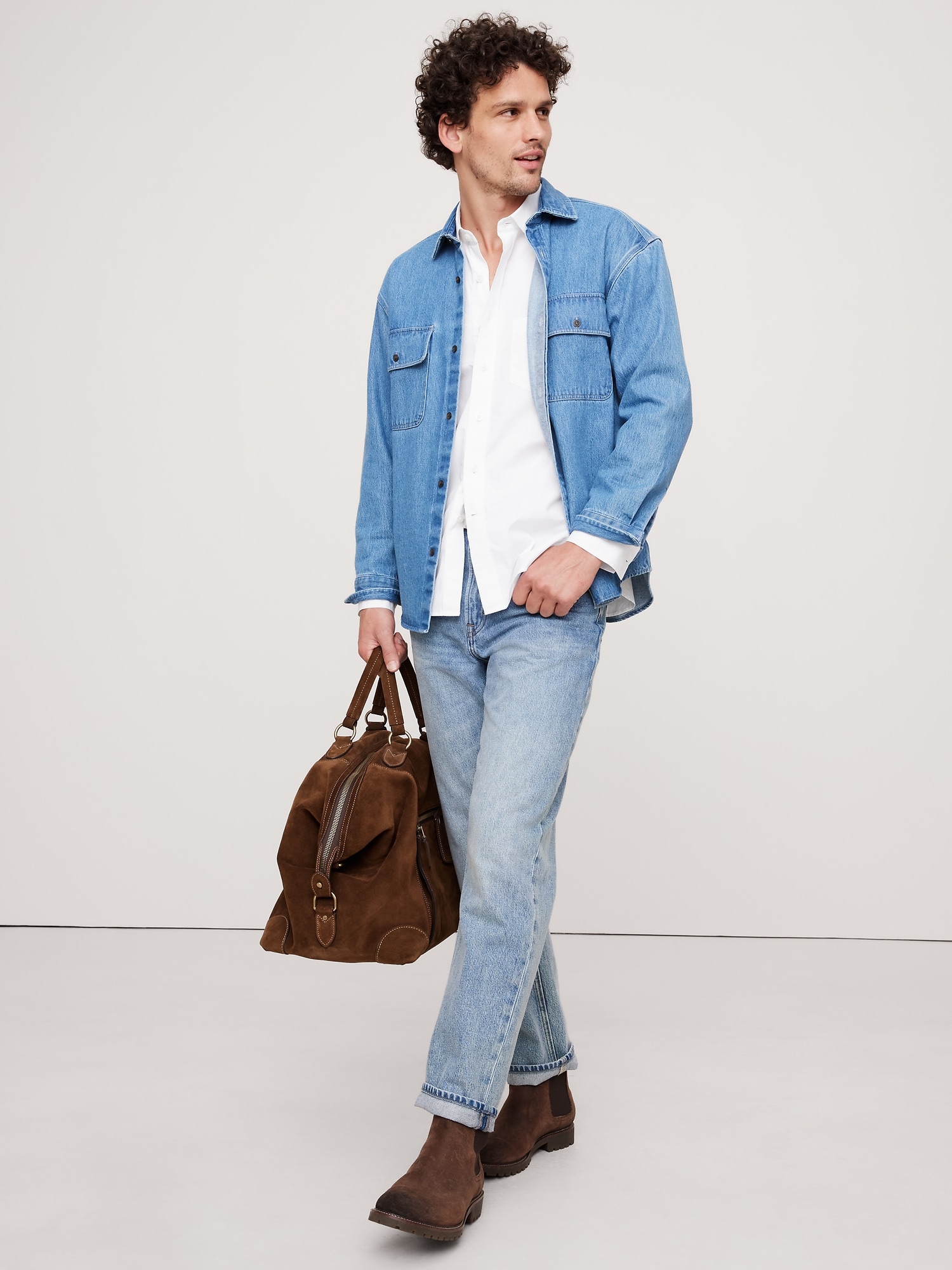 Relaxed-Fit Washed Poplin Shirt