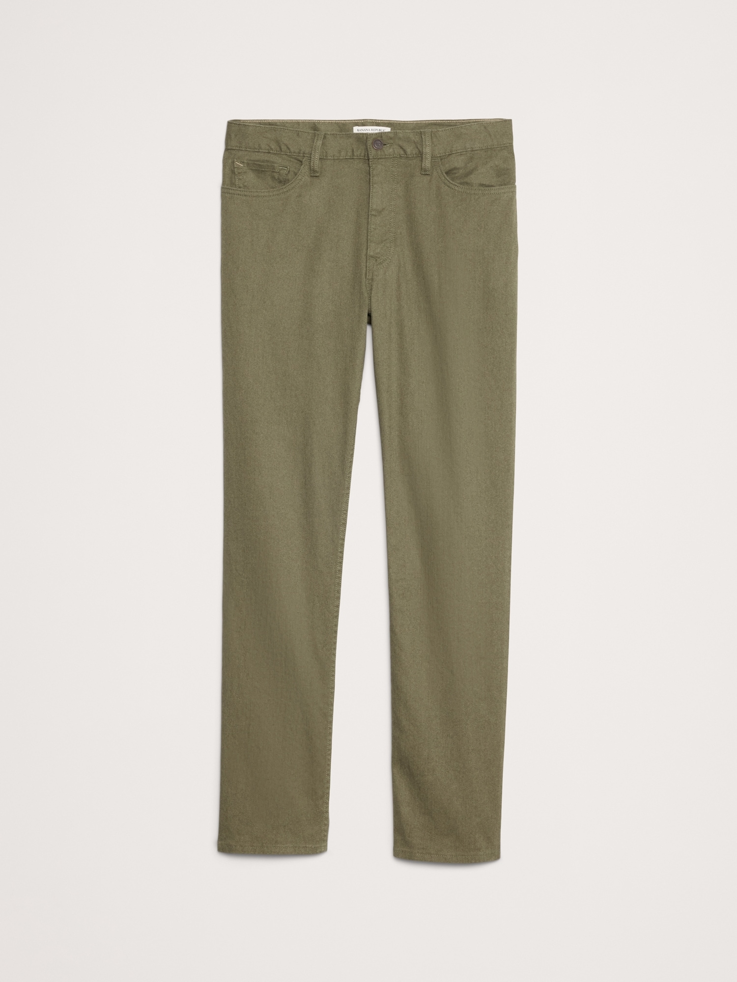 Straight Linen-Cotton Traveler Pant